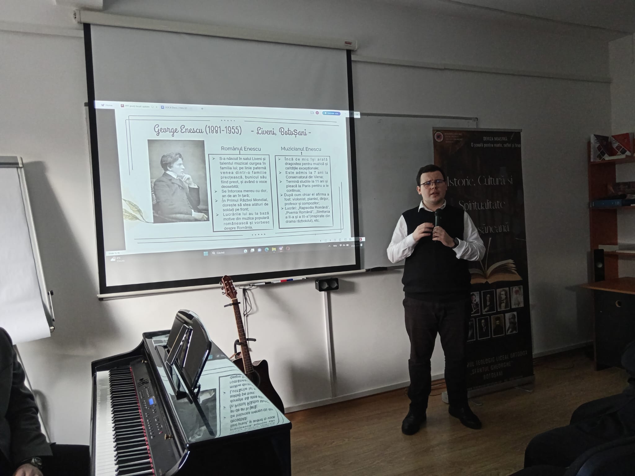 Mihai Eminescu omagiat la Seminarul Teologic Liceal Ortodox „Sf. Gheorghe” din Botoșani