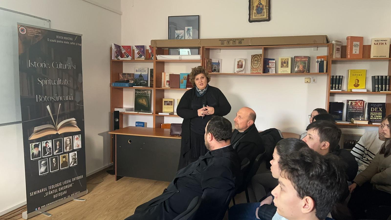 Mihai Eminescu omagiat la Seminarul Teologic Liceal Ortodox „Sf. Gheorghe” din Botoșani