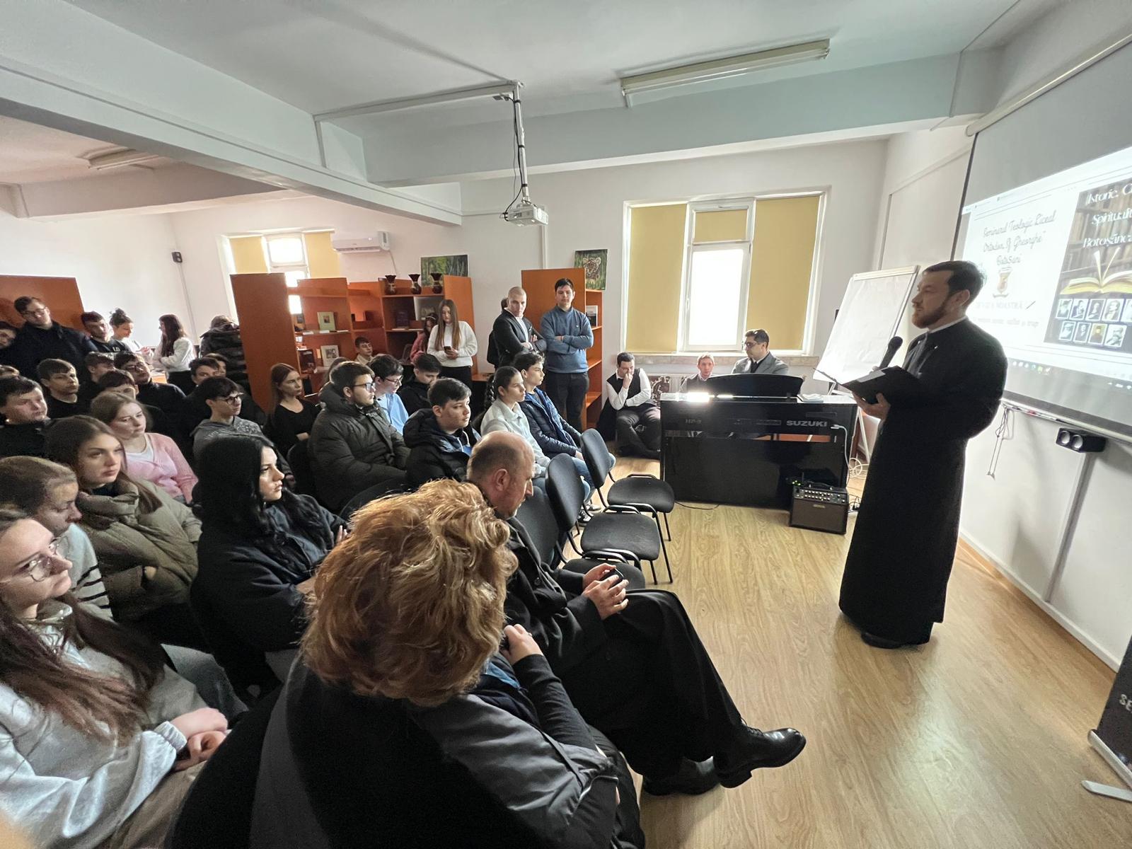 Mihai Eminescu omagiat la Seminarul Teologic Liceal Ortodox „Sf. Gheorghe” din Botoșani