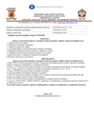 Anunț de angajare SPĂLĂTOREASĂ